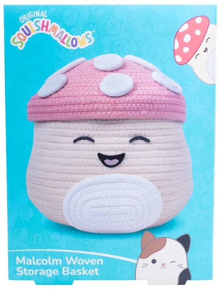 Cesta per giochi da bambino beige in tessuto ø 23x22 cm Fizz Malcolm – SQUISHMALLOWS