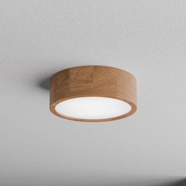 Plafoniera con sensore CLEO 2xE27/24W/230V Ø 27,5 cm rovere