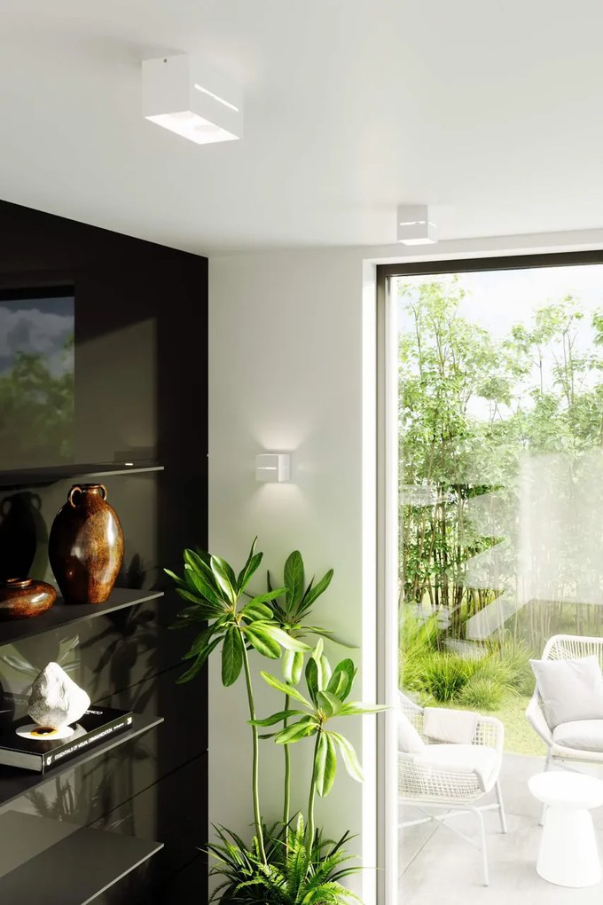 Applique da Parete in Alluminio LOBO G9 White Bidirezionale da interno