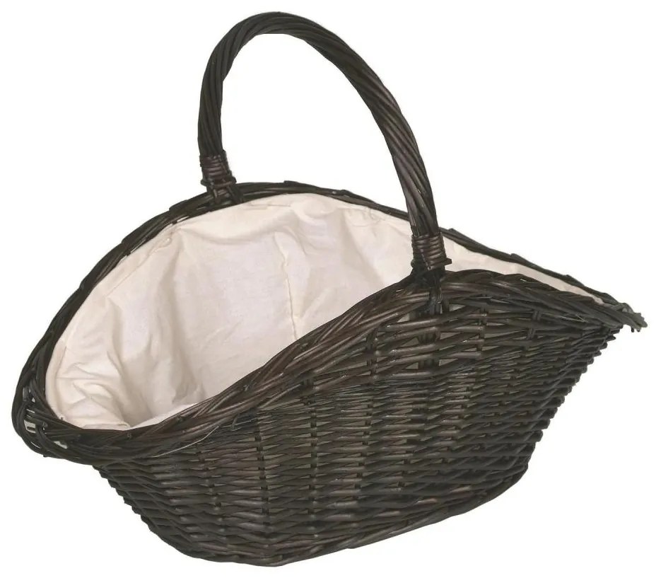 Cestino in vimini per legno con manico 50x70 cm