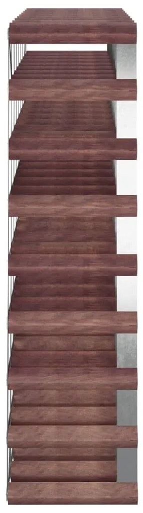 Portabottiglie per 72 bottiglie legno massello di pino marrone