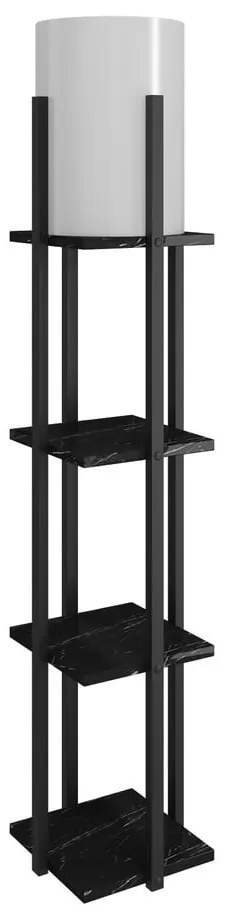 Lampada da terra nera (altezza totale 135 cm) Nora – Opviq lights