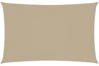 Parasole a Vela Oxford Rettangolare 2,5x5 m Beige 135154