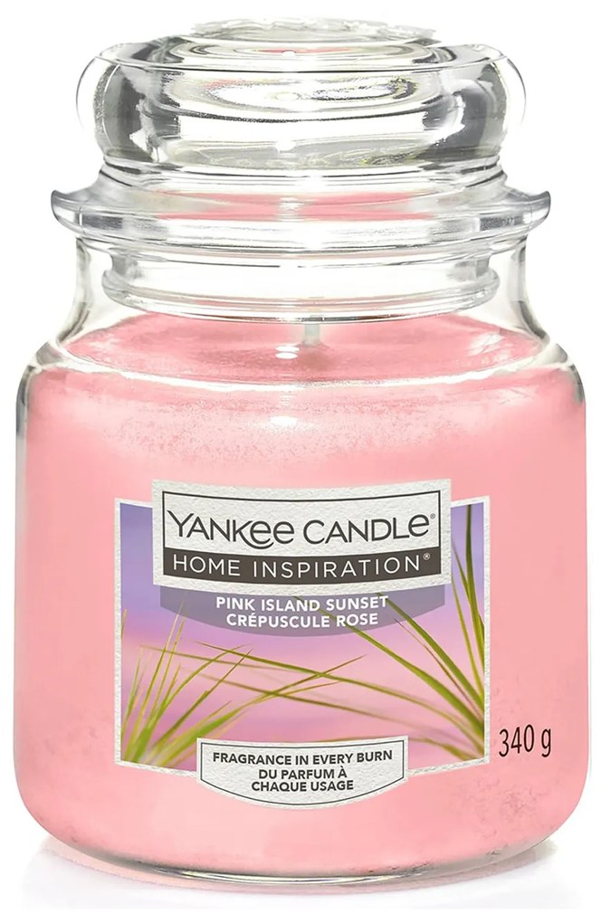 Pink Island Sunset, candela in giara media Yankee Candle