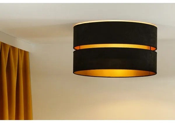 Duolla - Plafoniera DUO 1xE27/40W/230V diametro 40 cm nero/oro