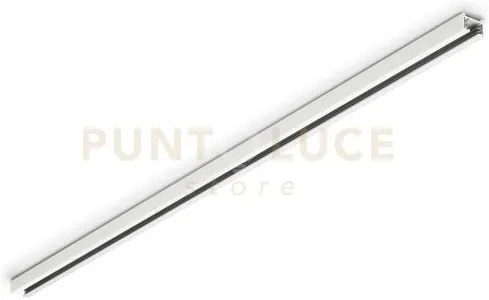 Duoline binario metallo bianco lunghezza 100cm 2 fasi max 600w