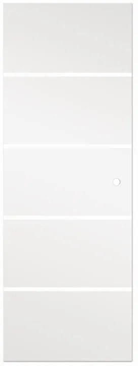 Anta per porta scorrevole ARTENS Miami in cristallo bianco L 86 x H 215 cm reversibile