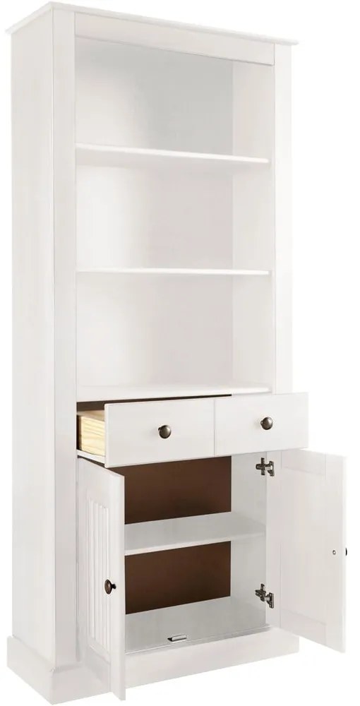 Libreria in legno di pino bianco 181x31 cm Mille - Støraa