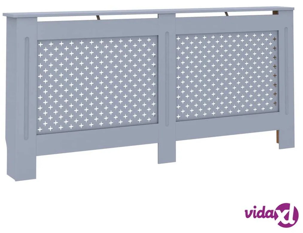 vidaXL Copertura per Radiatore Antracite 172x19x81 cm in MDF