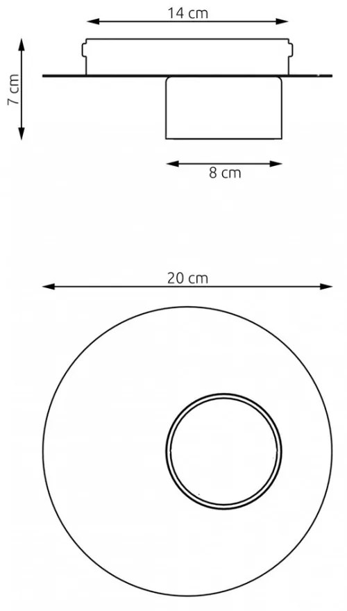 Lampada da soffitto in acciaio BOLX 1 GX53 nera da interno Colore del corpo Nero