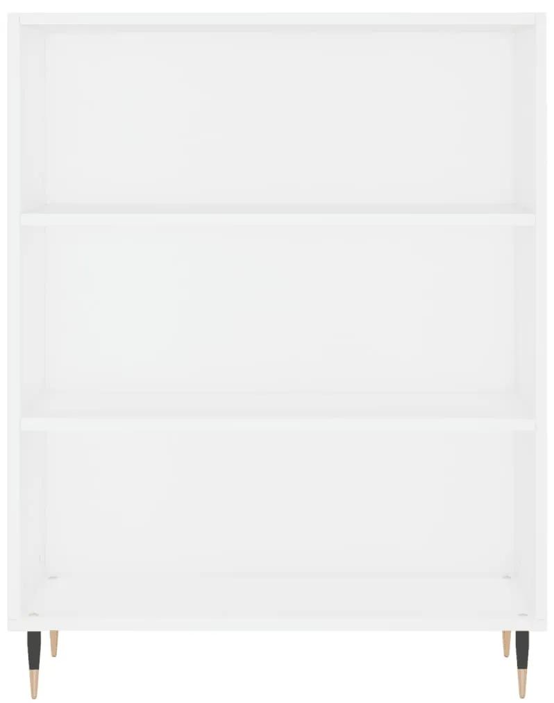 Libreria bianca 69,5x32,5x90 cm in legno multistrato