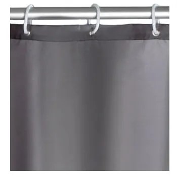 Tenda da doccia grigia con finitura antimuffa , 180 x 200 cm - Wenko