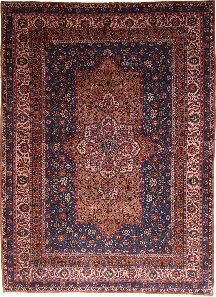 Agra Tappeto orientale 310 x 420 Rosa (Indian) Annodato A Mano