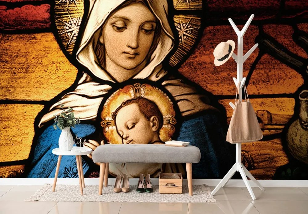 Carta da parati – Madonna con bambino