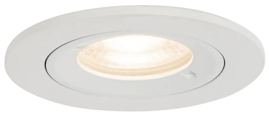 Faretto da incasso Smart bianco rotondo IP44 con Wifi GU10 50mm - Xena