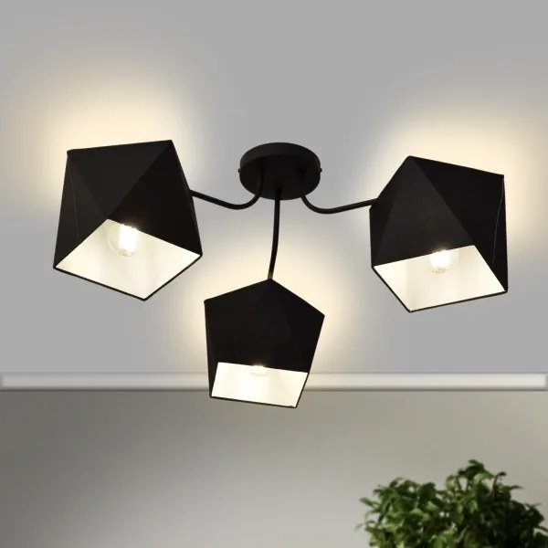Lampadario ADAMANT 3xE27/15W/230V nero