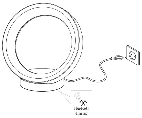 Eglo 99029 - Lampada da tavolo LED RGB dimmerabile MARGHERA-C LED/16W/230V