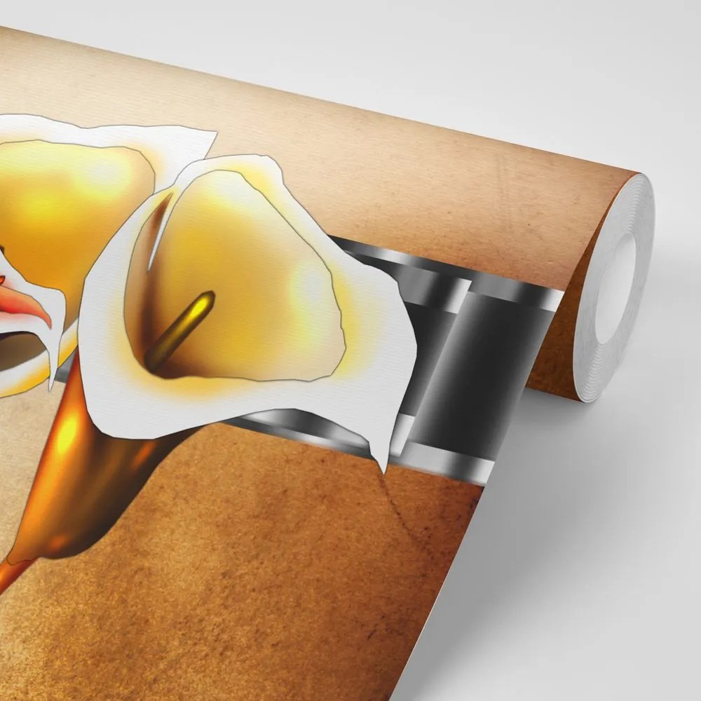 Carta da parati – Fiori eleganti di calla
