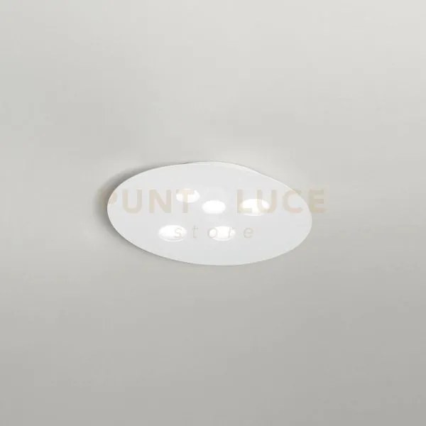 Luna p/m - plafoniera metallo e alluminio bianco 5 luci attacco gx5...
