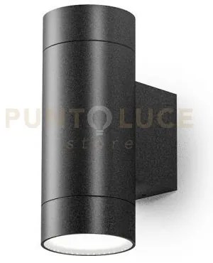 Ges1065- applique 1 luce attcaco gu10 colore grigio antracite in al...