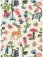 Sanderson Tapete Forest of Dean - Mulberry/ Multi