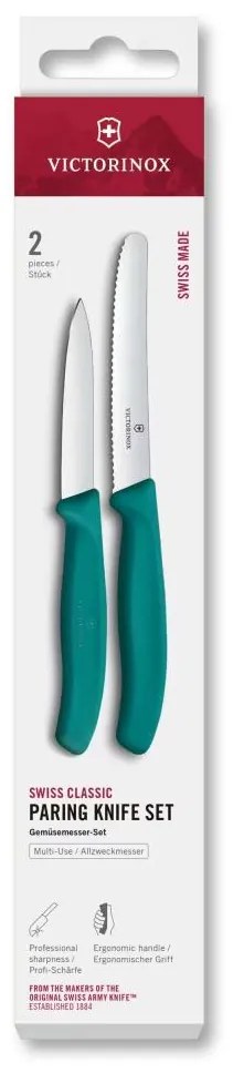 Victorinox - Set di coltelli da cucina per verdure SWISS CLASSIC 2 pezzi turchese