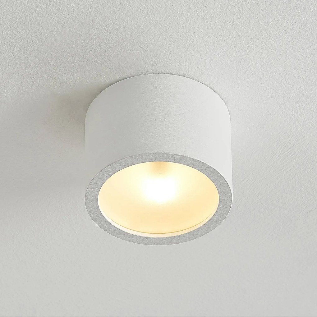Arcchio faretto Nieva, G9, bianco, rotondo, Ø 10cm, metallo Nieva Arcchio, dimmerabile, Bianco / Opale, Corridoio, Alluminio, Moderno, Downlight