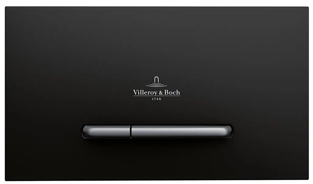Villeroy & Boch 922169AN -Pulsante di scarico VICONNECT nero opaco/cromo opaco