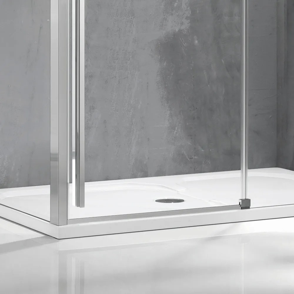 Cabina doccia 70x150 scorrevole frontale e lato fisso vetro 8mm | KSA5000 - KAMALU