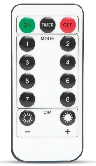 Catena decorativa LED HALLOWEEN LED/5V/8 funzioni ragnatela + telecomando