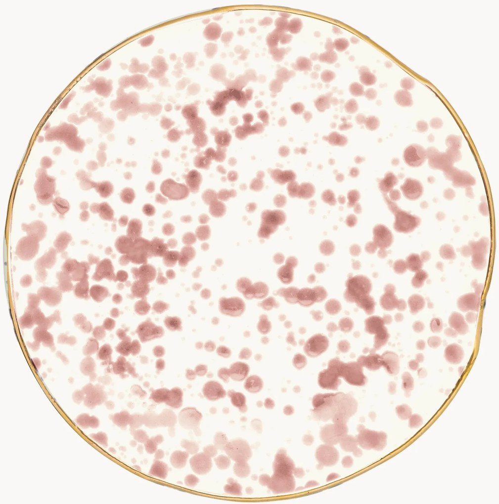 Piatto piano in ceramica Pois