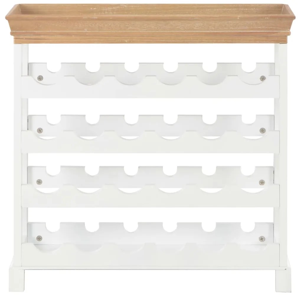 Mobile portavini bianco 70x22,5x70,5 cm in mdf