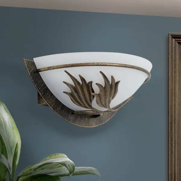 Orion WA 2-1196/1 - Applique FLEUR 1xE14/60W/230V bronzo