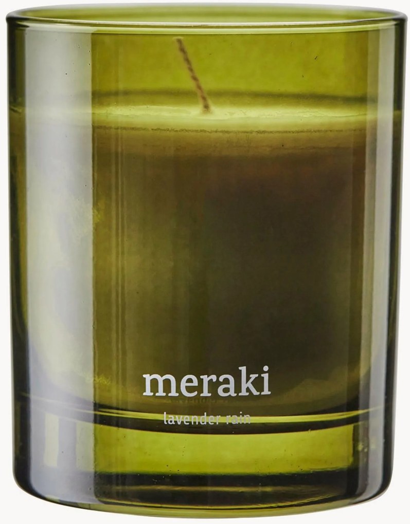 Candela profumata Lavender Rain (geranio, eucalipto, patchouli)
