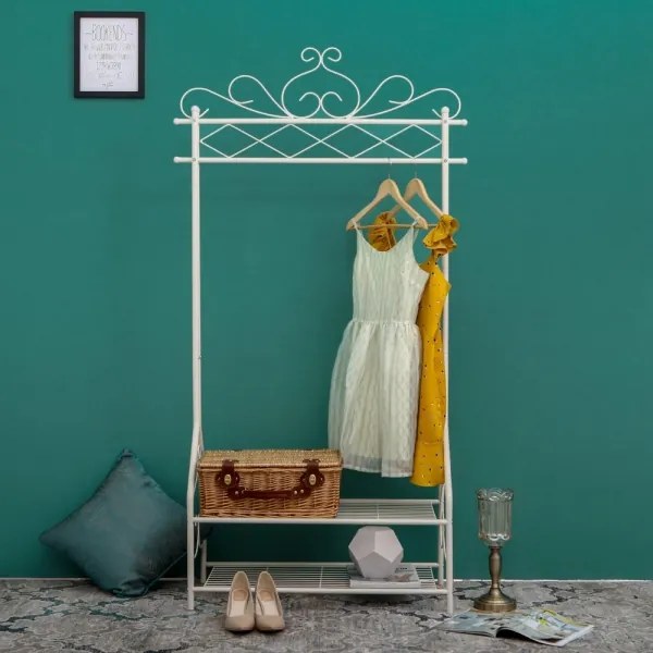 Appendiabiti da terra LINEA bianco