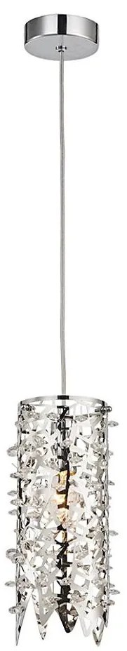 LUXERA 64365 - Lampadario a sospensione di cristallo con filo VITRA 1xE14/40W/230V