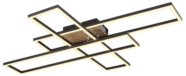 Globo 67208-40 - Plafoniera LED DAKARI LED/40W/230V 3000K 60x80 cm nero