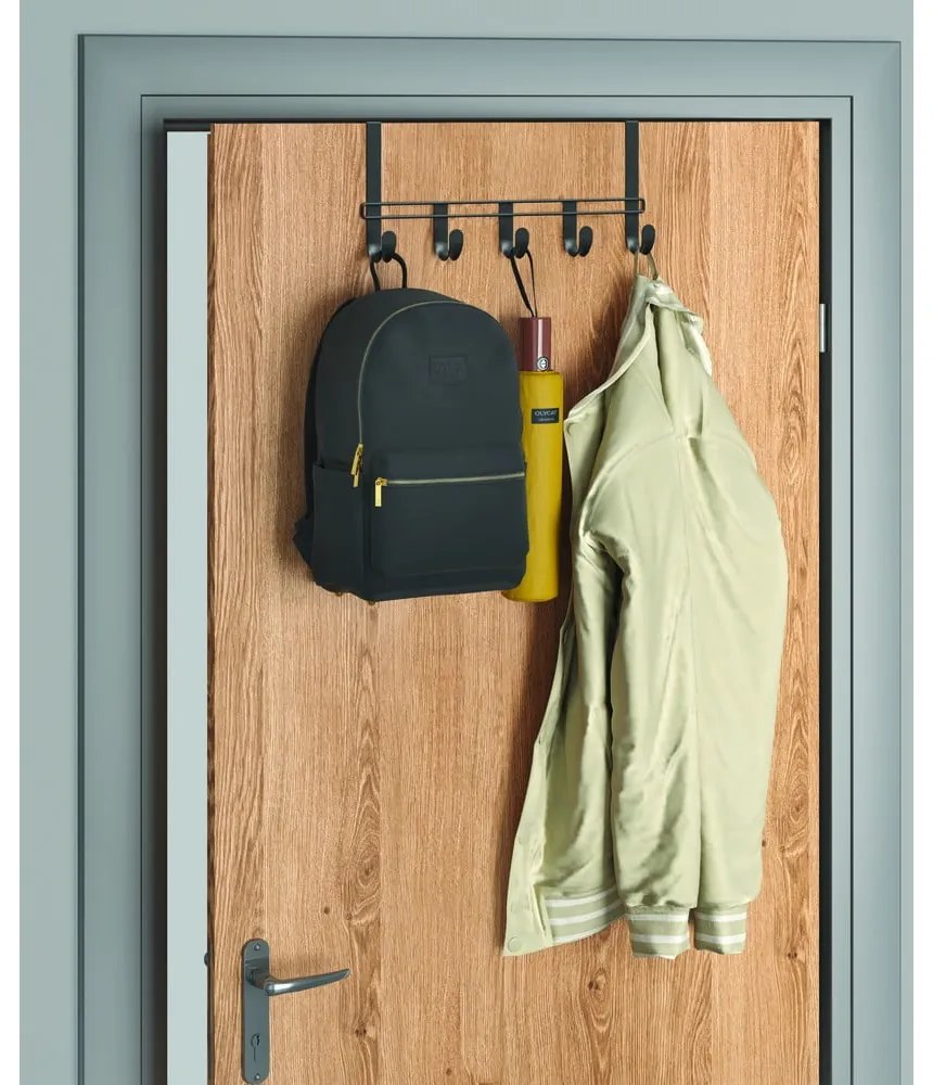 Appendiabiti in metallo nero 38 cm Lava - Metaltex