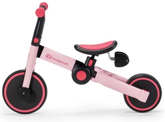 KINDERKRAFT - Bicicletta 3in1 4TRIKE rosa per bambini
