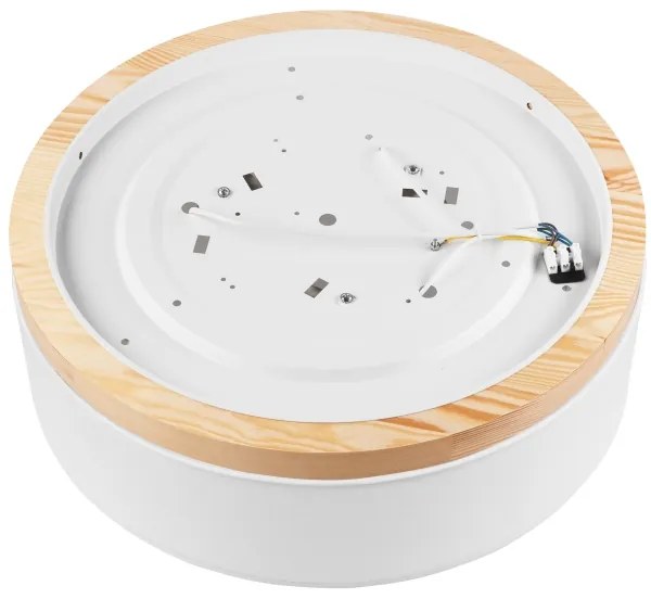 Brilagi - LED Plafoniera BELLADONNA 3xE27/15W/230V bianco/pino