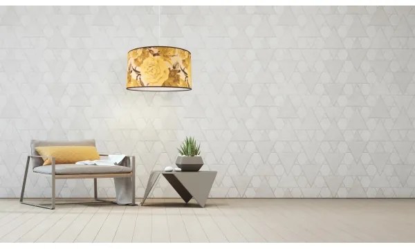 Duolla - Lampadario a sospensione con filo CONSTANCE 1xE27/40W/230V diametro 45 cm giallo