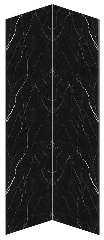 Pannello per parete da doccia effetto marmo con profili 2 x L90 x H210 cm in Alluminio - Lotto di 2 - ENEKO