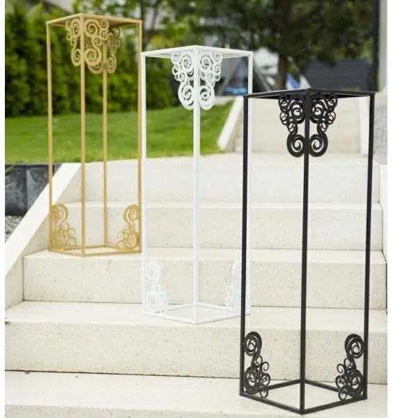 Portafiori 80x24 cm bianco