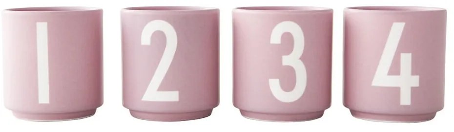 Candelieri in porcellana in set da 4 pezzi Mini - Design Letters