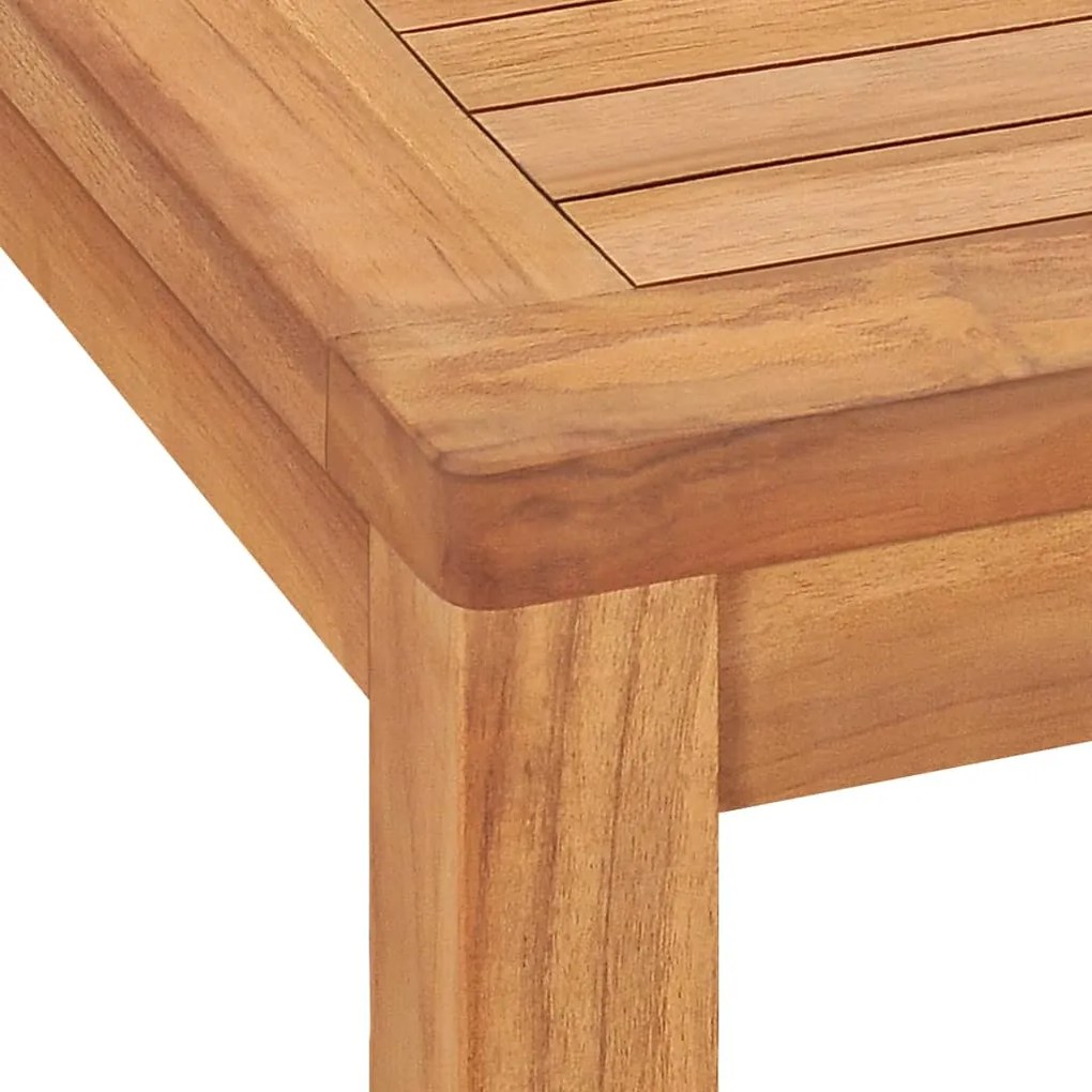 Set da Pranzo per Giardino 3 pz in Legno Massello di Teak