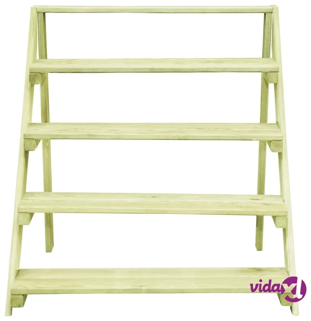 vidaXL Piedistallo per Piante 80x80x80 cm Legno di Pino Impregnato