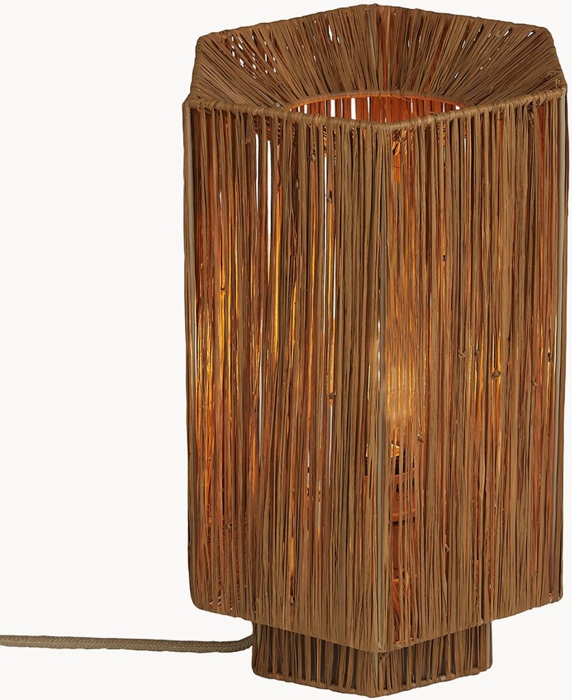 Lampada da tavolo in rafia Panama