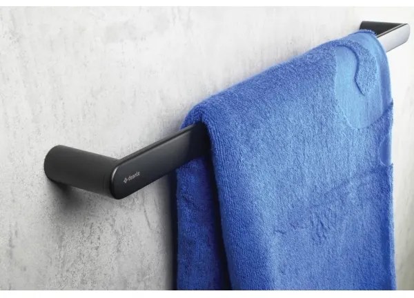 Deante ADR_N621 - Portasciugamani da parete rotondo 62,8 cm, nero