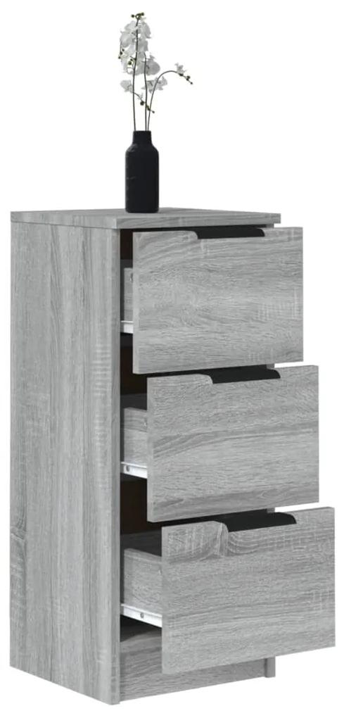 Credenza grigio sonoma 30x30x70 cm in legno multistrato