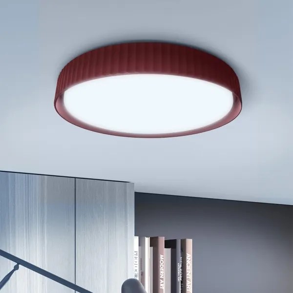 Brilagi-LED Lampada da soffitto dimmerabile LUCIA LED/60W/230V Ø 59 cm rosso + telecomando